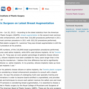 Breast Augmentation, Toronto ON, Surgery, Surgeon